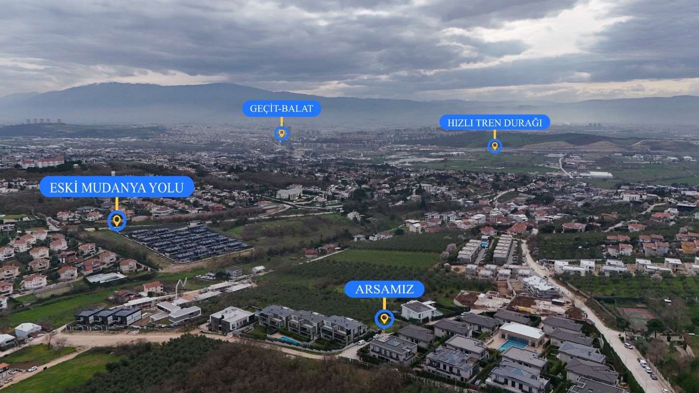 MUDANYA BADEMLİ'DE MANZARALI 750m² SATILIK ARSA