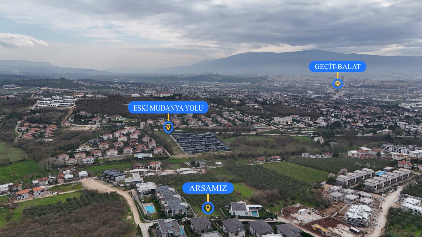 MUDANYA BADEMLİ'DE MANZARALI 750m² SATILIK ARSA