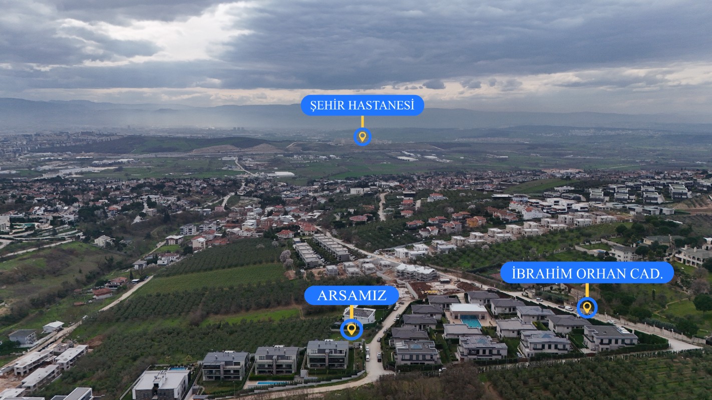 MUDANYA BADEMLİ'DE MANZARALI 750m² SATILIK ARSA