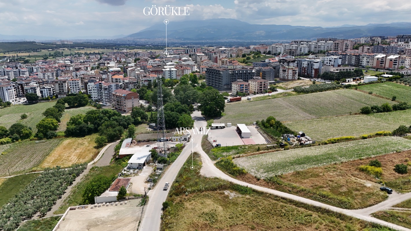 Görükle'de Asfalt Cepheli, İmar sınırı - 875m² - Kısmi Takaslı