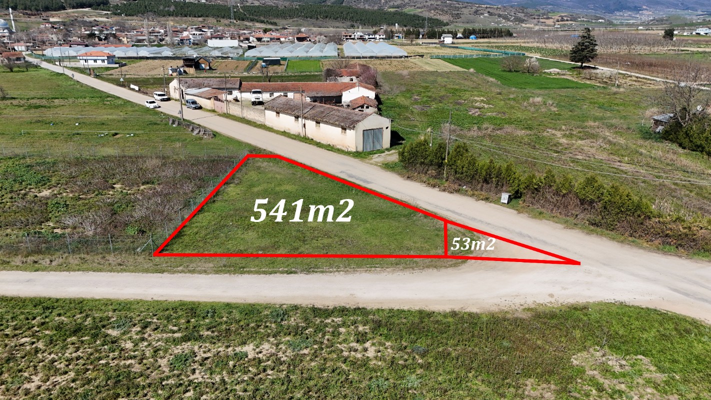 Bursa Yenişehir Koyunhisarda 594 m² Satılık Arsa | Yola Cephe
