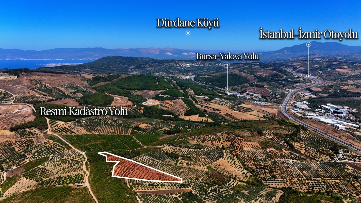 Osmangazi Ovaakça Merkez'de 17.065 m² Resmi Yola Cepheli Tarla